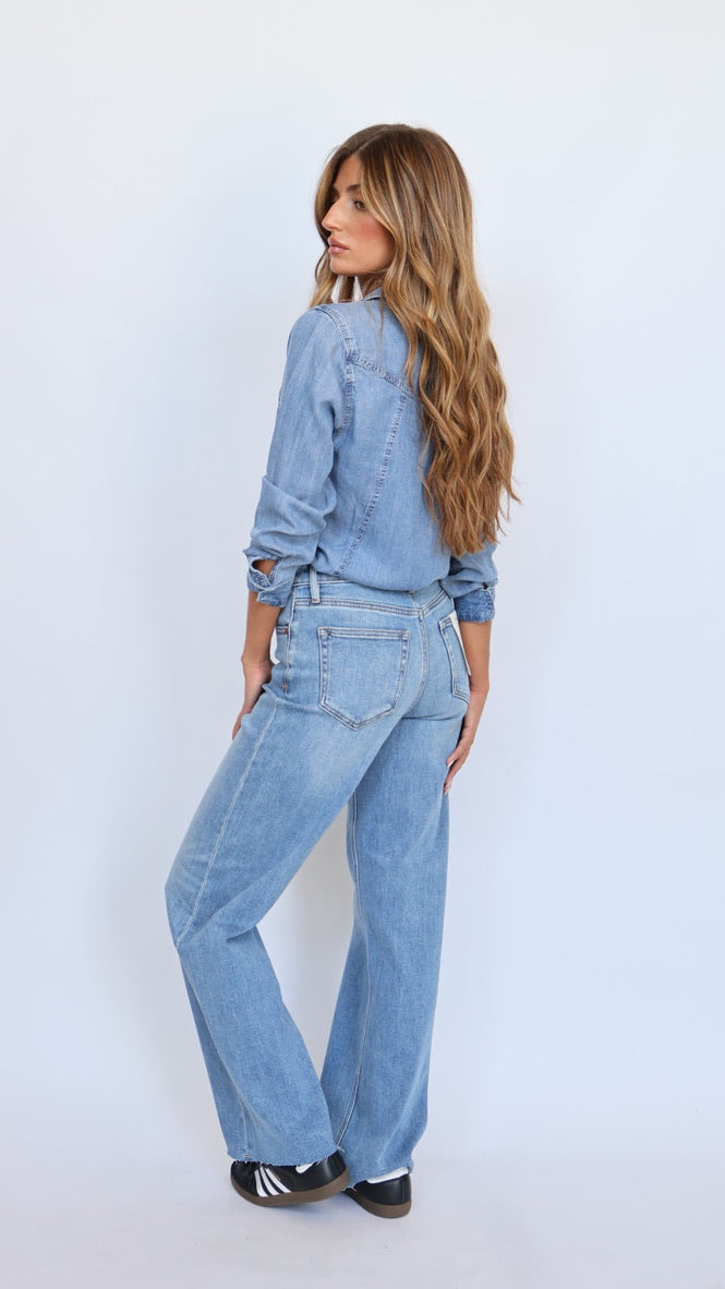 Hidden Jeans Logan Wide Leg Dad Jeans Medium Vintage