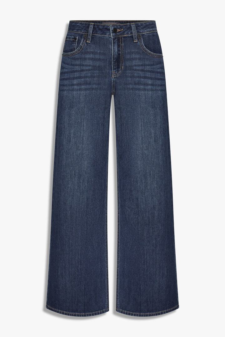 Just Black Denim Stretch Mid Rise Palazzo Jeans