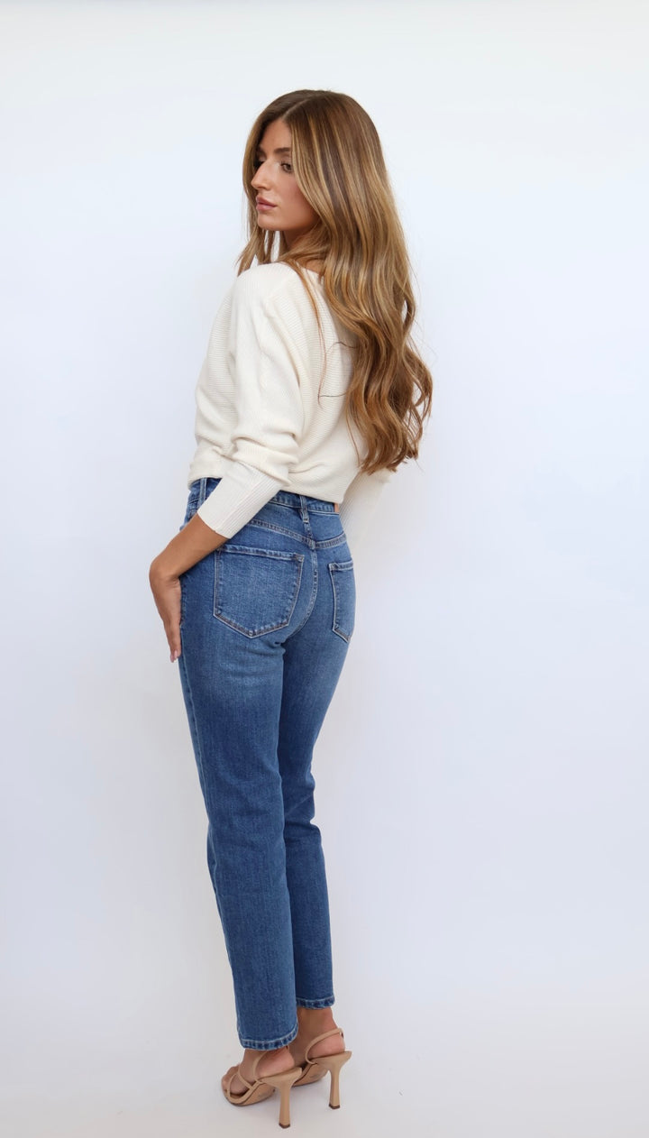 Dear John Denim Anika Cropped Flare Jeans Midtown