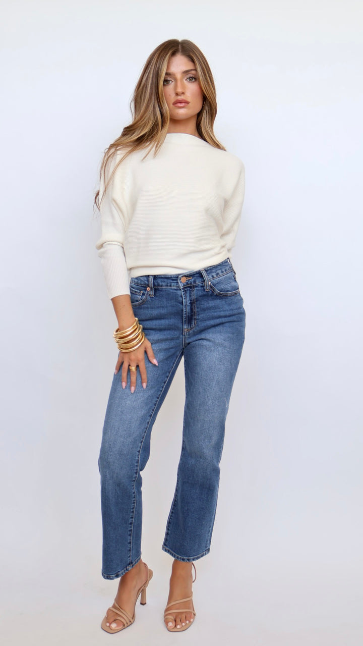 Dear John Denim Anika Cropped Flare Jeans Midtown