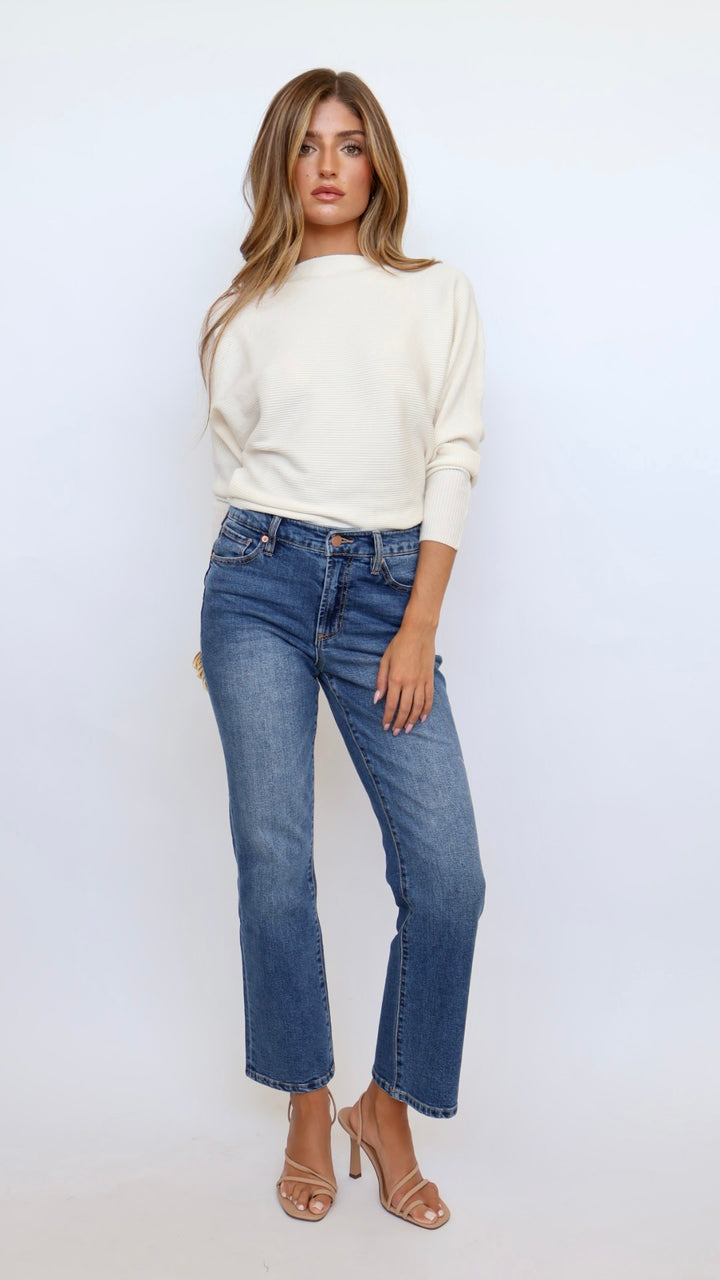 Dear John Denim Anika Cropped Flare Jeans Midtown