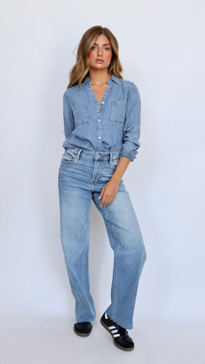 Hidden Jeans Logan Wide Leg Dad Jeans Medium Vintage