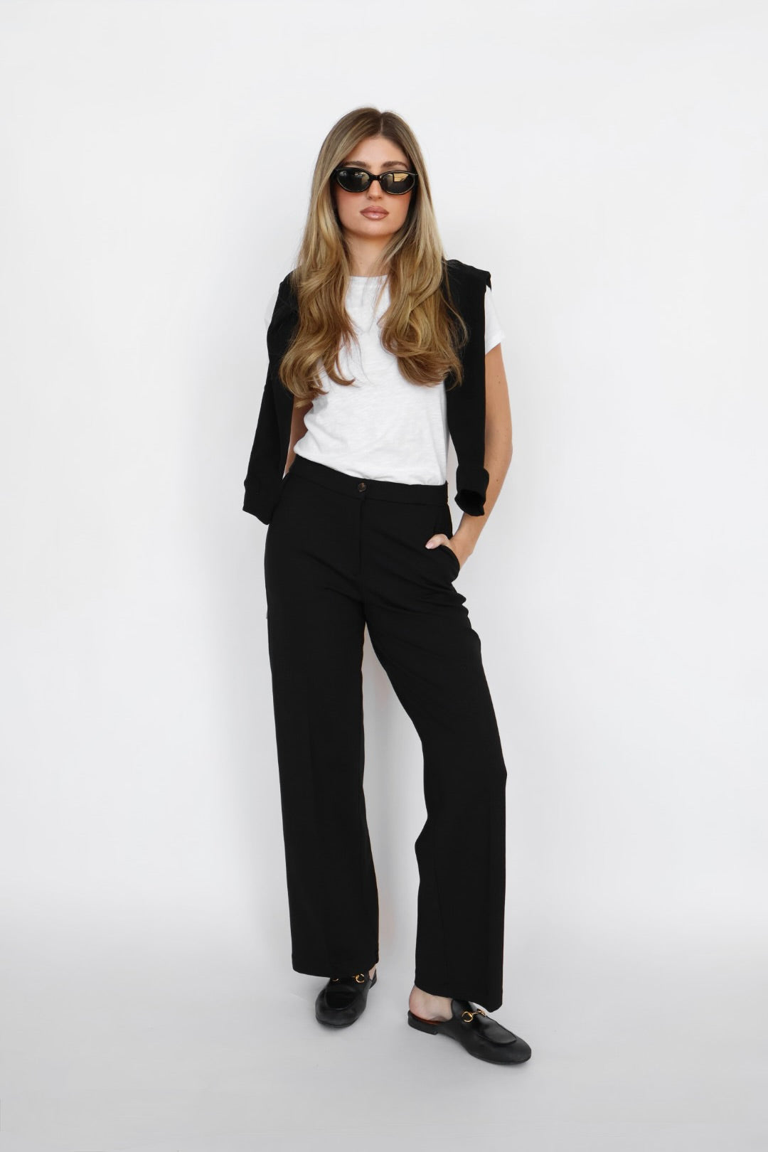 Another Love Bishop Stretch Wide Leg Trouser | Reign Boutique