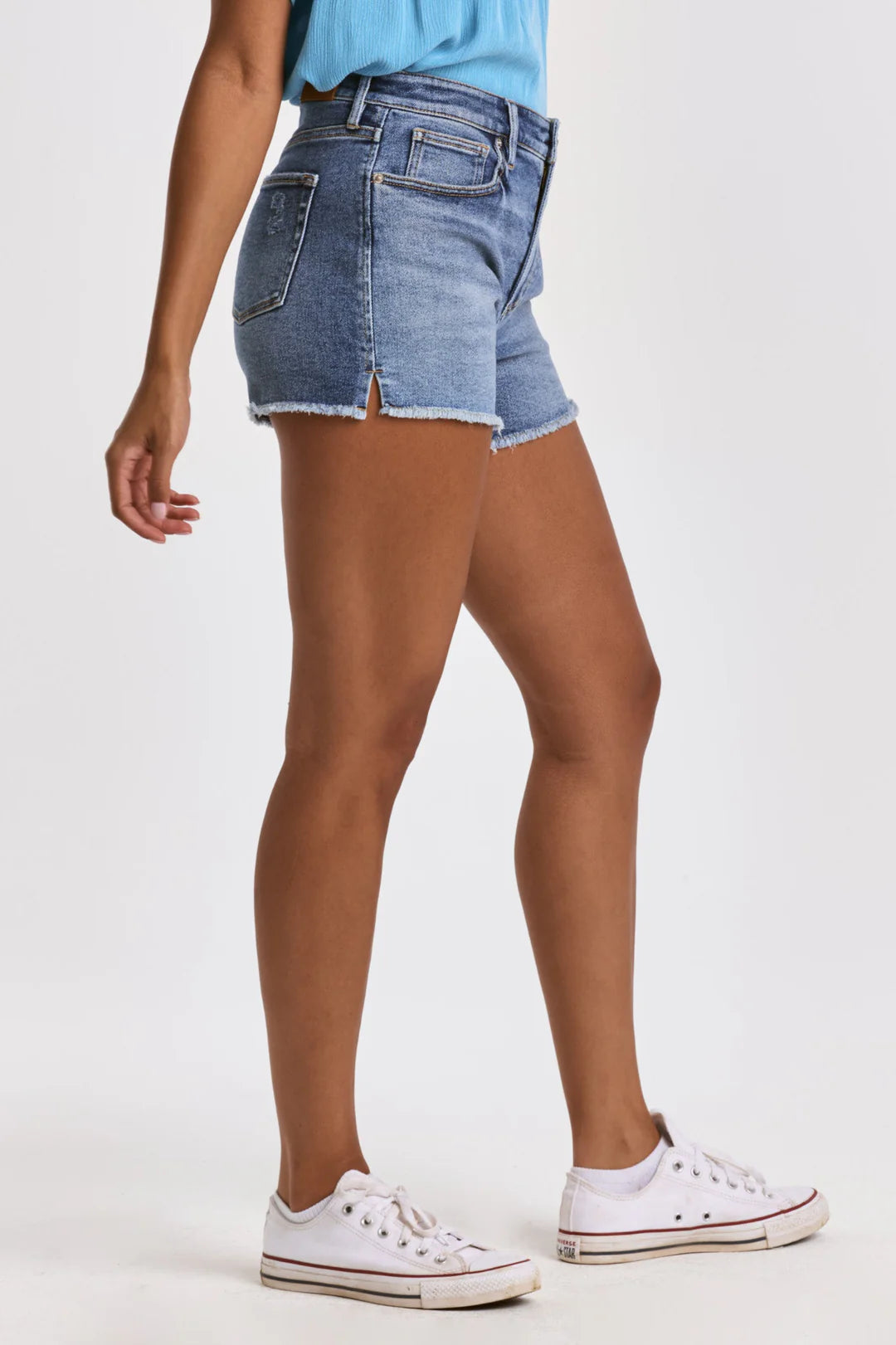 Carrie High Rise Clean Cut Shorts