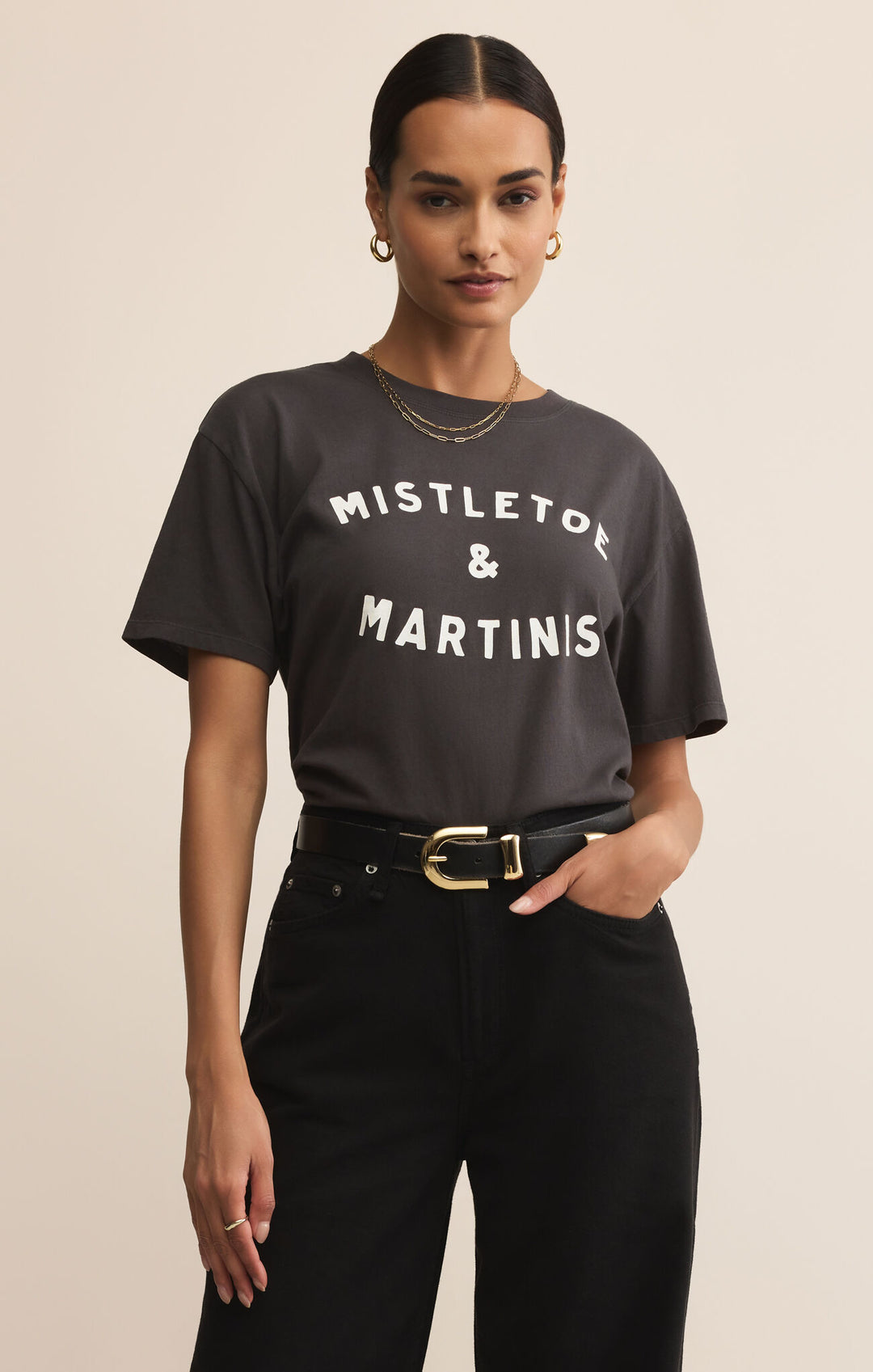 Z Supply Mistletoe Boyfriend Tee