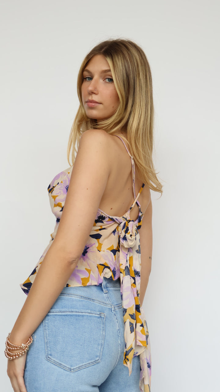 Blooms Cowl Neck Top