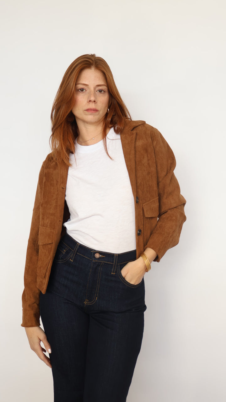 Vegan Suede Jacket