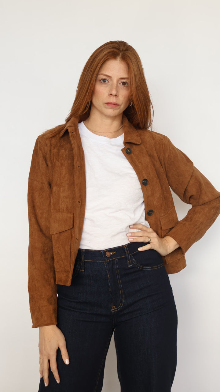 Vegan Suede Jacket