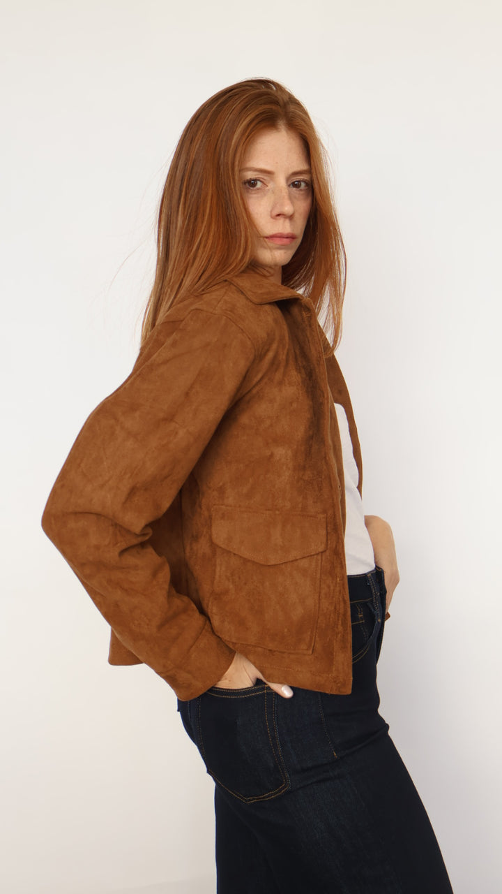 Vegan Suede Jacket