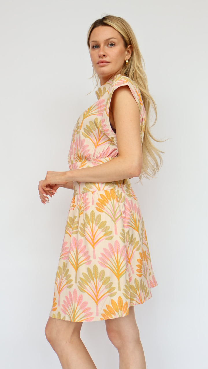 Spring Palms Mini Dress