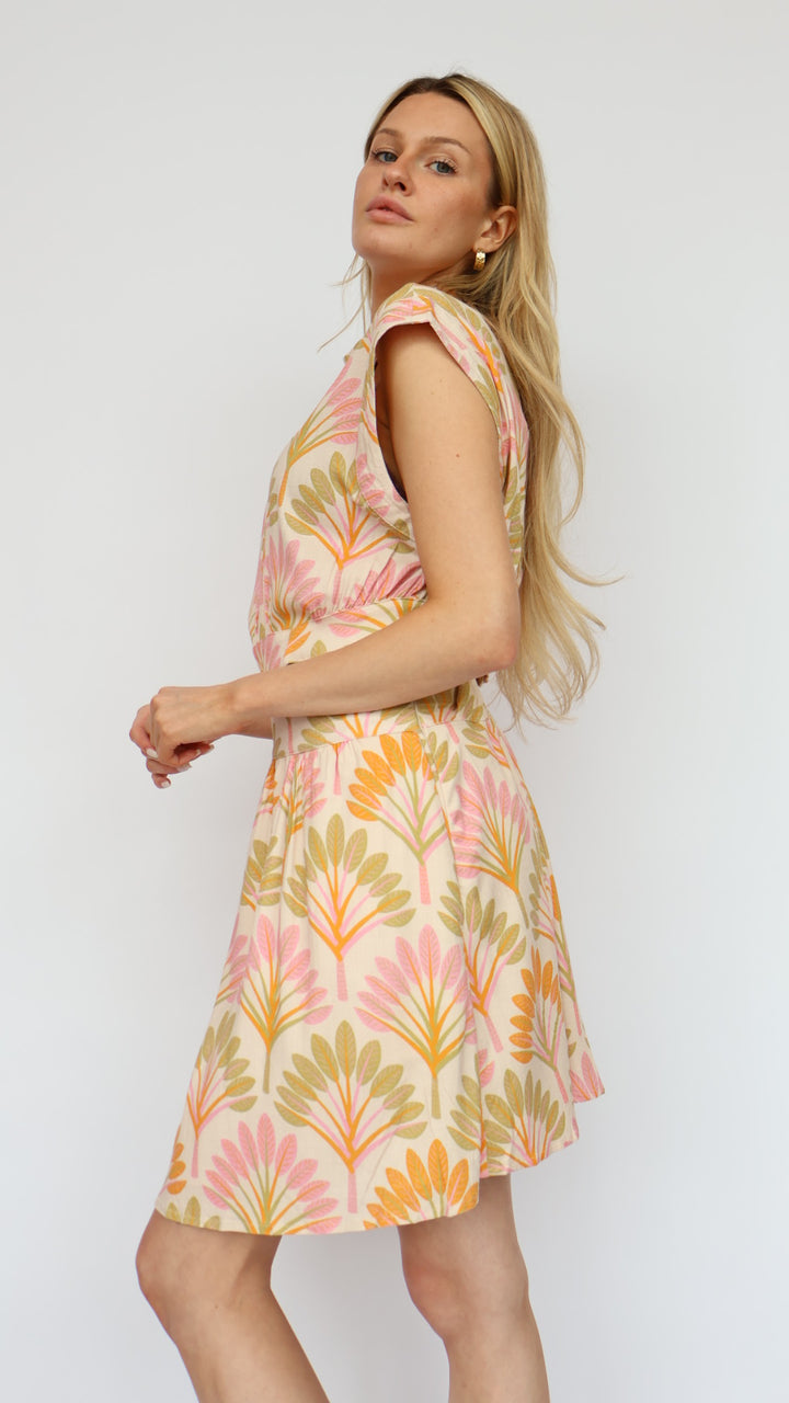 Spring Palms Mini Dress