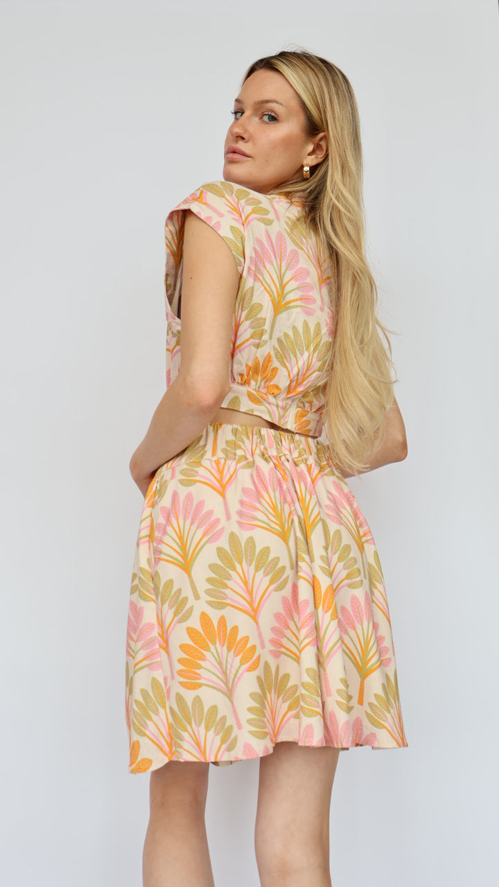 Spring Palms Mini Dress
