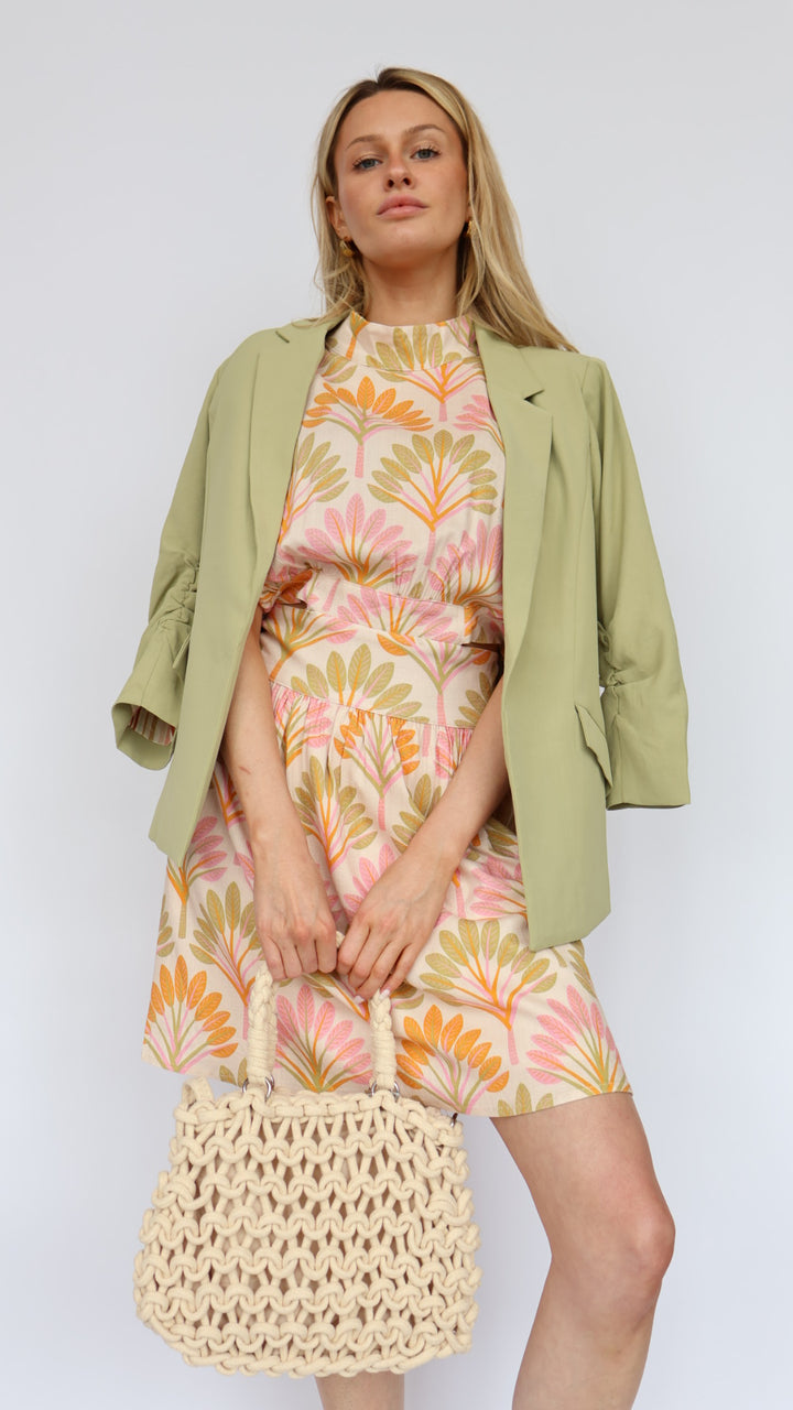 Spring Palms Mini Dress