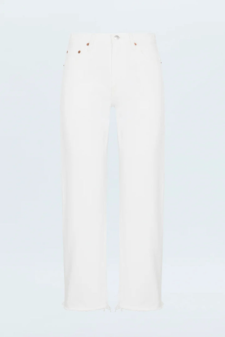 Pistola Lexi Mid Rise Bowed Straight Leg