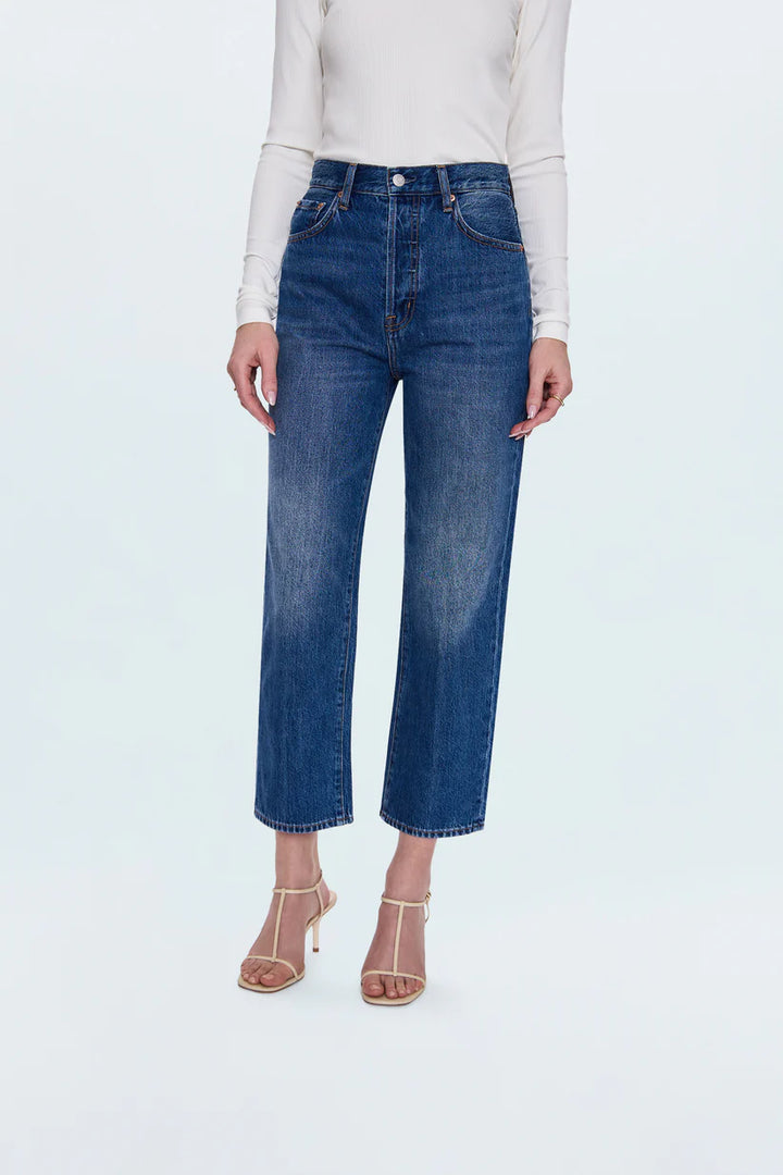 Pistola Cassie Crop Super High Rise Straight Jeans - Fairview