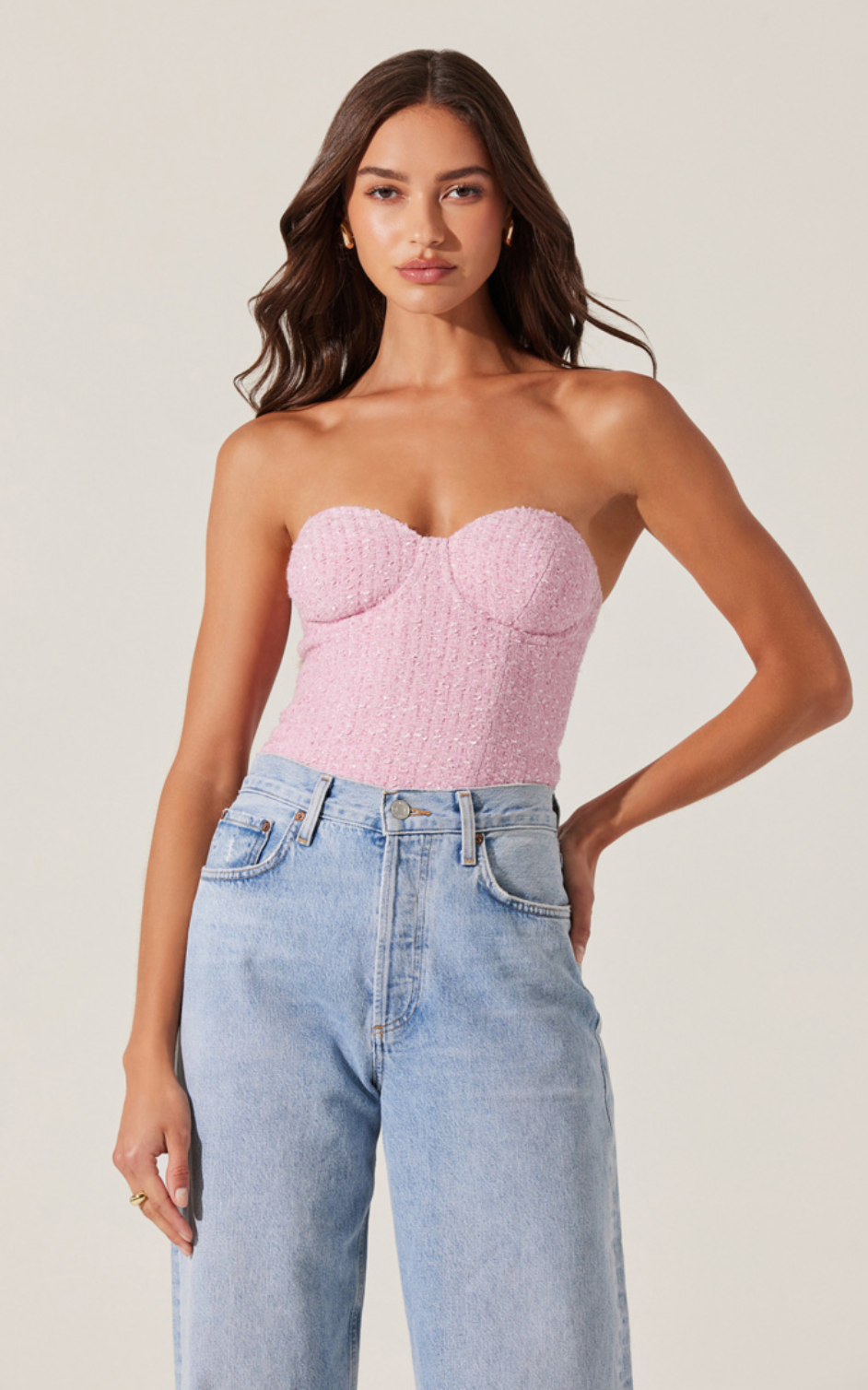 ASTR Indie Strapless Bustier Top