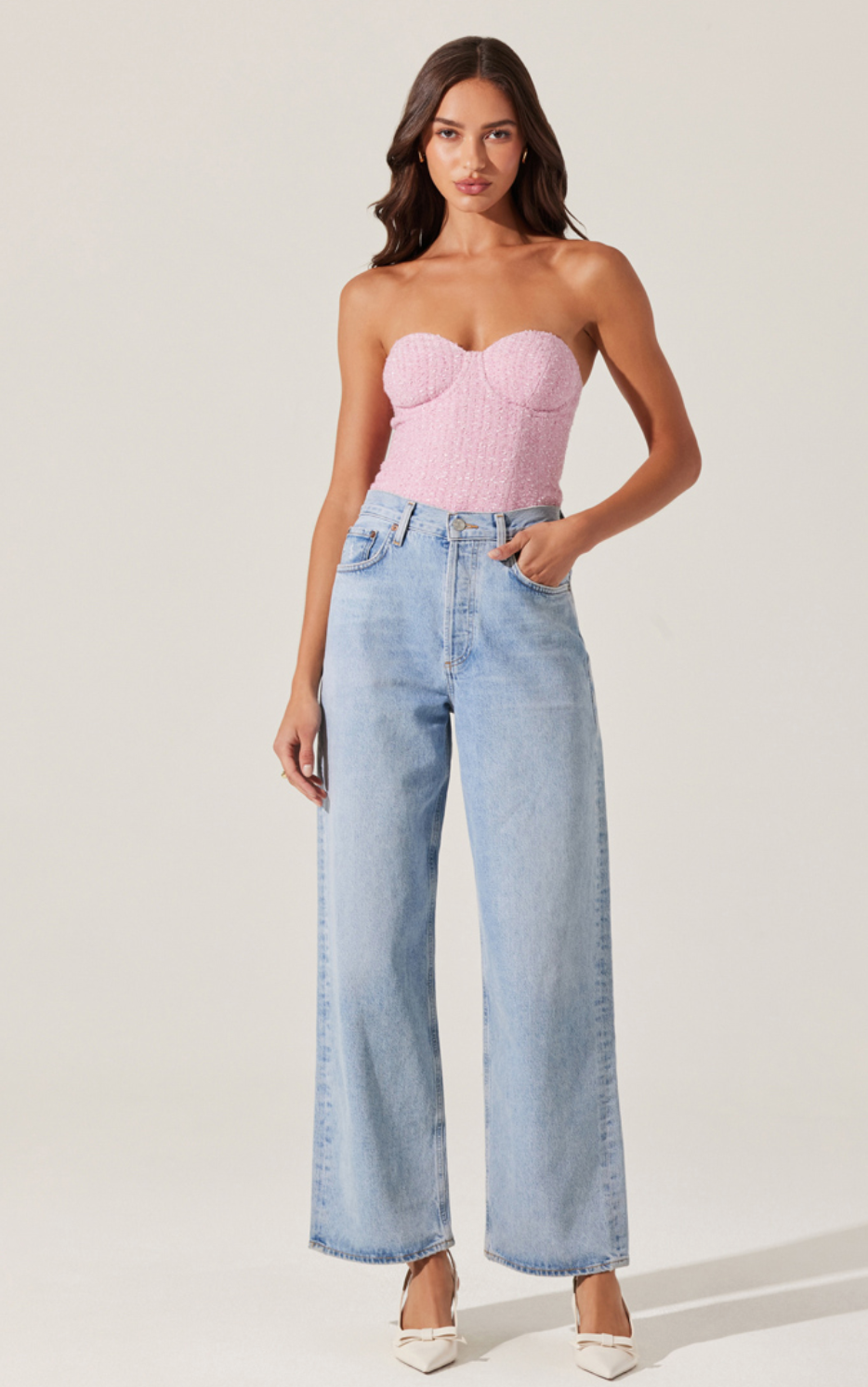 ASTR Indie Strapless Bustier Top