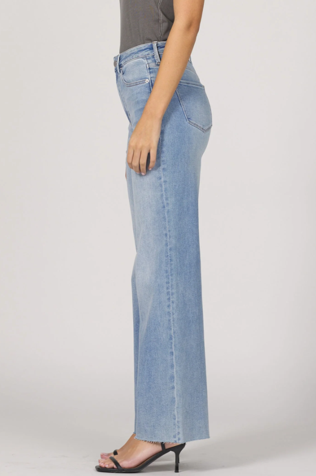 Dear John Denim Fiona Wide Leg Jeans Bluewood