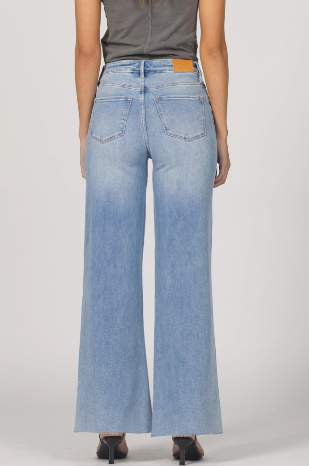 Dear John Denim Fiona Wide Leg Jeans Bluewood