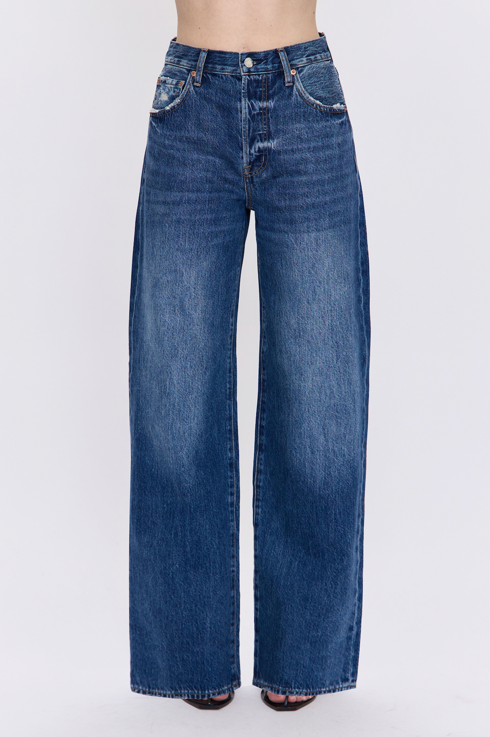 Pistola Tate High Rise Bowed Wide Leg - Fulton