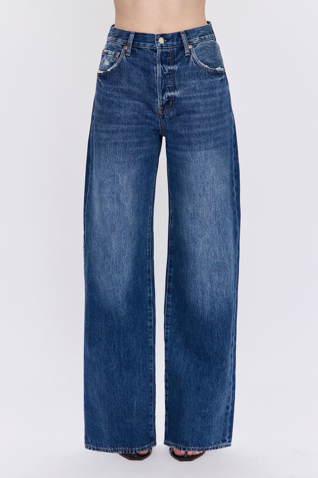 Pistola Tate High Rise Bowed Wide Leg - Fulton