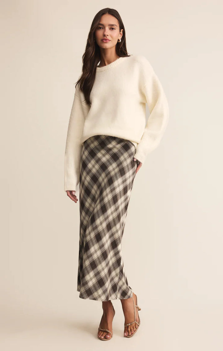 Z Supply Europa Plaid Maxi Skirt