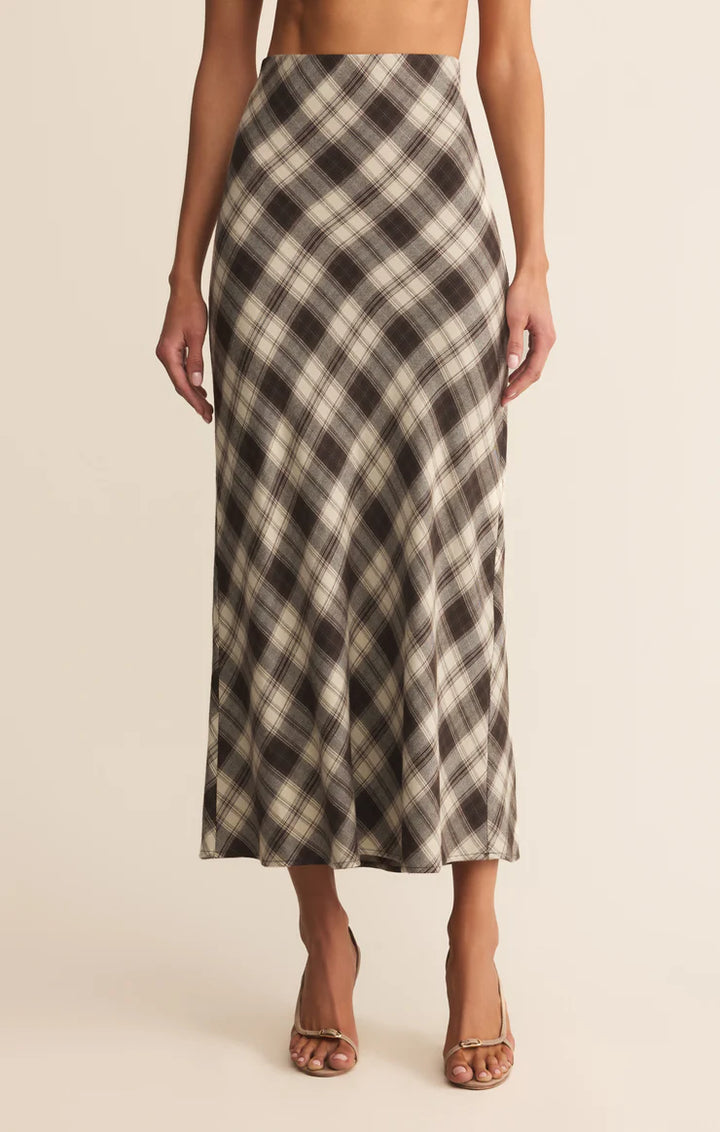 Z Supply Europa Plaid Maxi Skirt