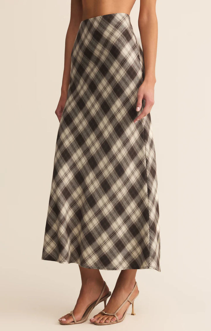 Z Supply Europa Plaid Maxi Skirt