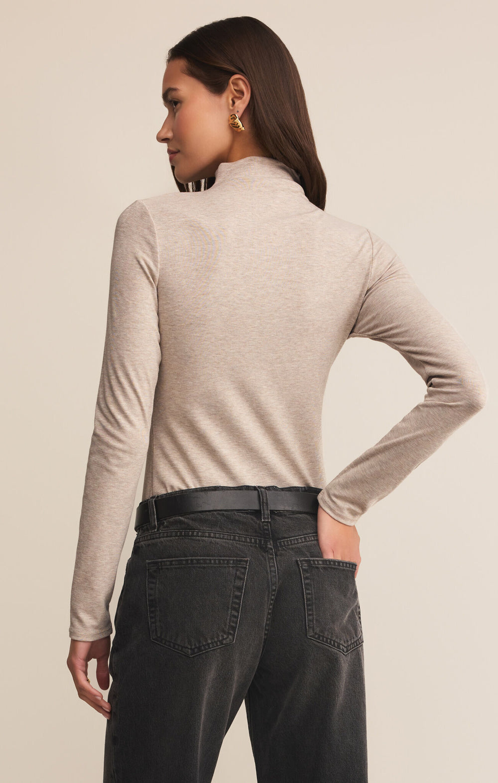 Z Supply Lira Fitted Turtle Neck Top