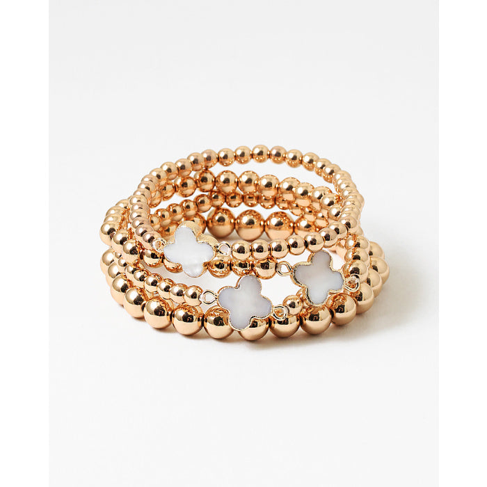 Beaded Clover Bracelet