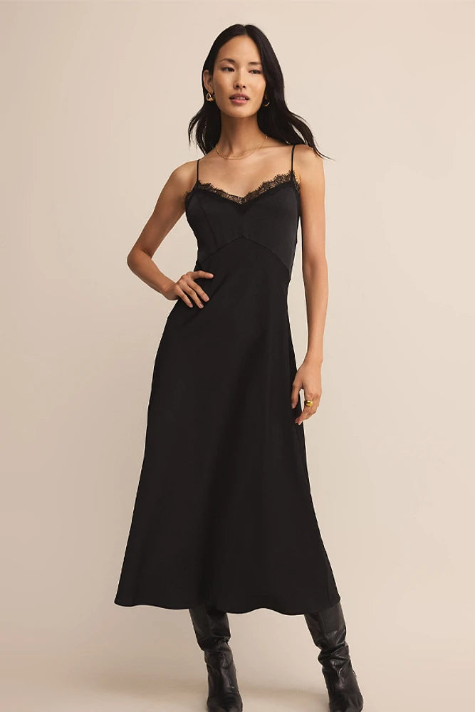 Z Supply After Hours Midi Dress Satin Slip Dress