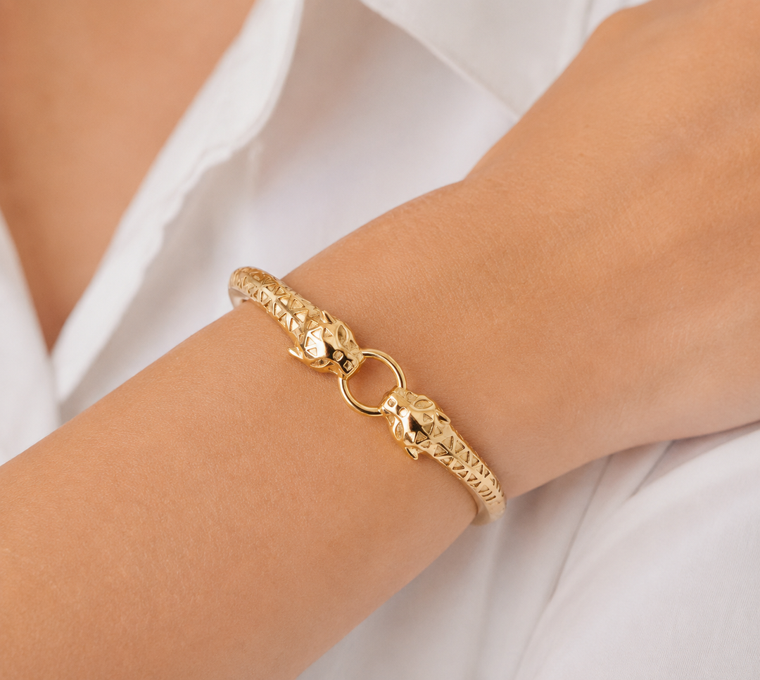 The Lion Head Cuff Bracelet