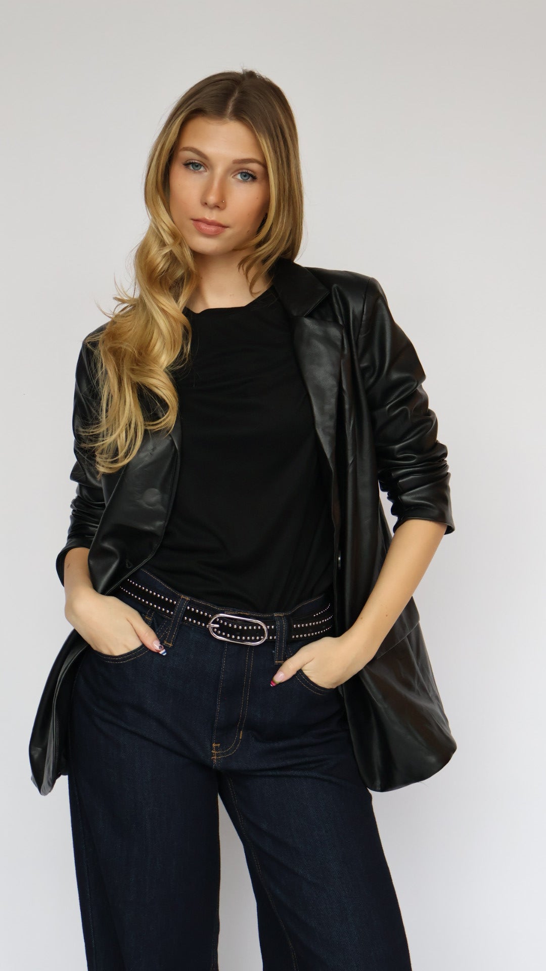 Elaina Full Vegan Suede Tee