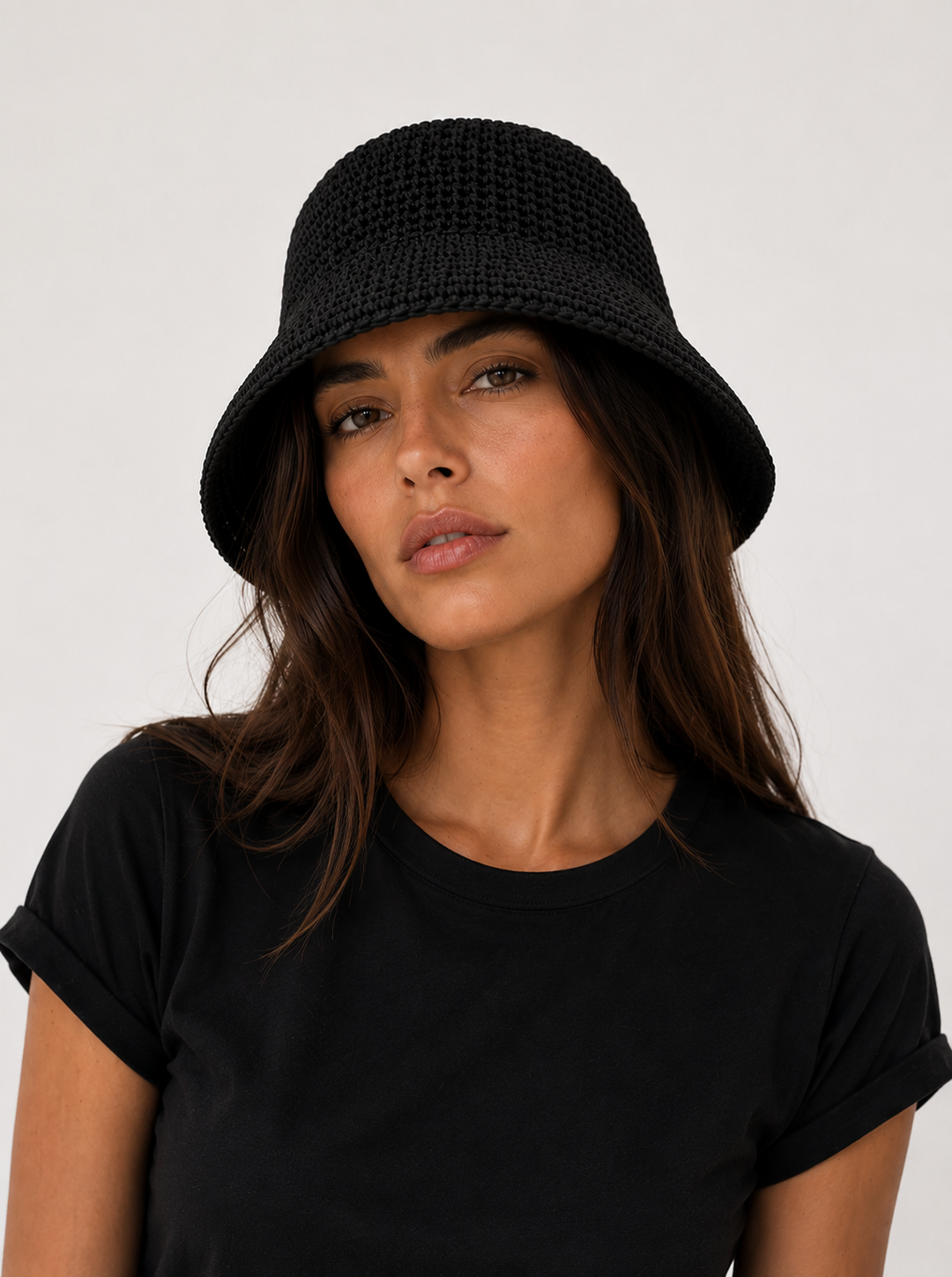 Crochet Raffia Bucket Hat
