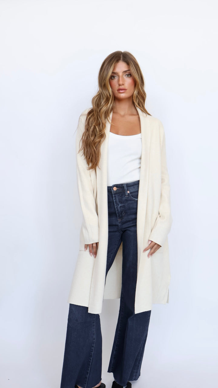 Pinch Classic Open Front Coat Cardigan