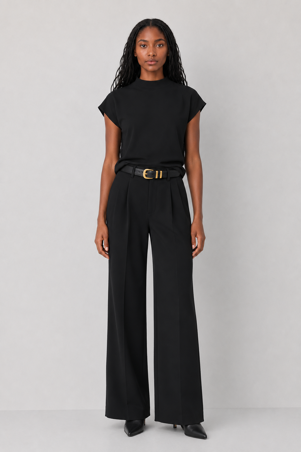 Sweater Vest with Shirring Detail