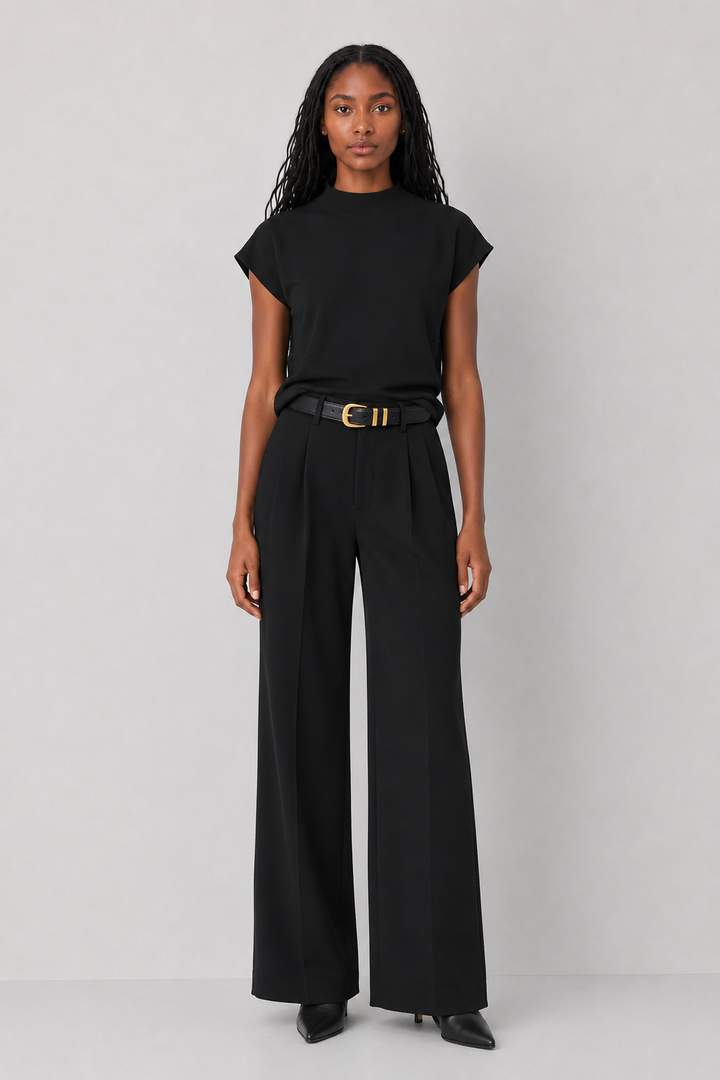 Sweater Vest with Shirring Detail