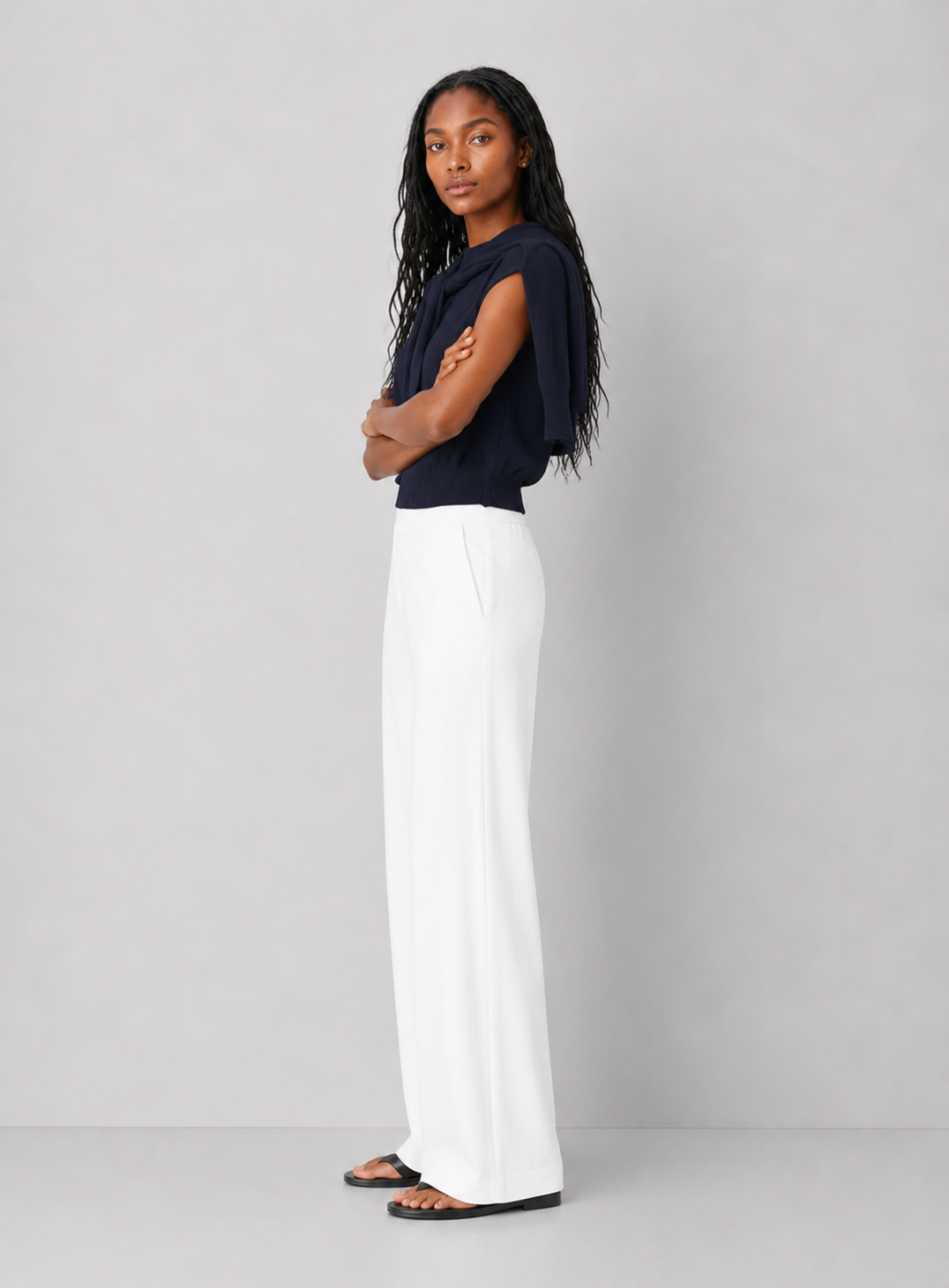 Fine Ribbed Knit Top