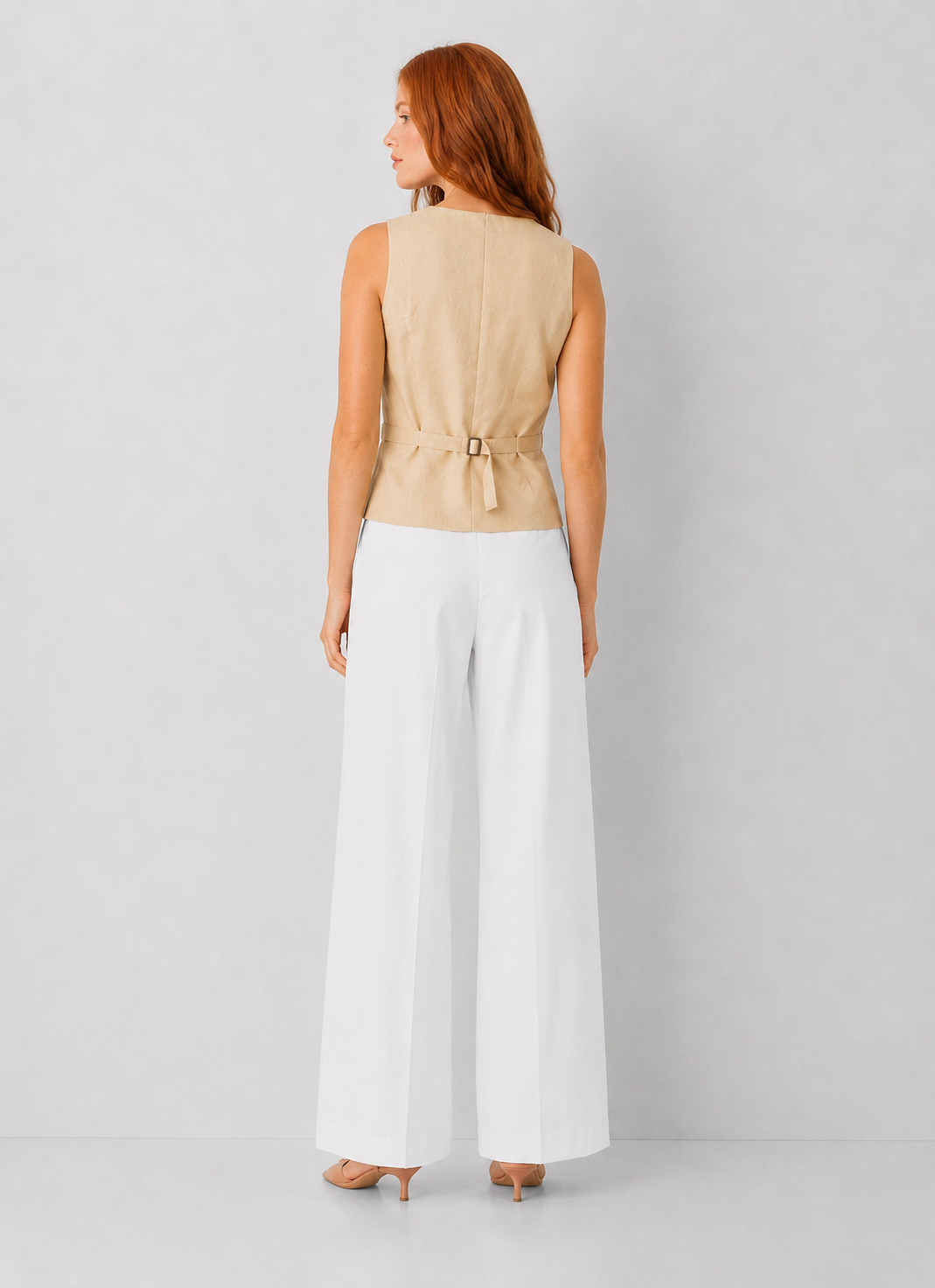 Elan Linen Button Down Vest