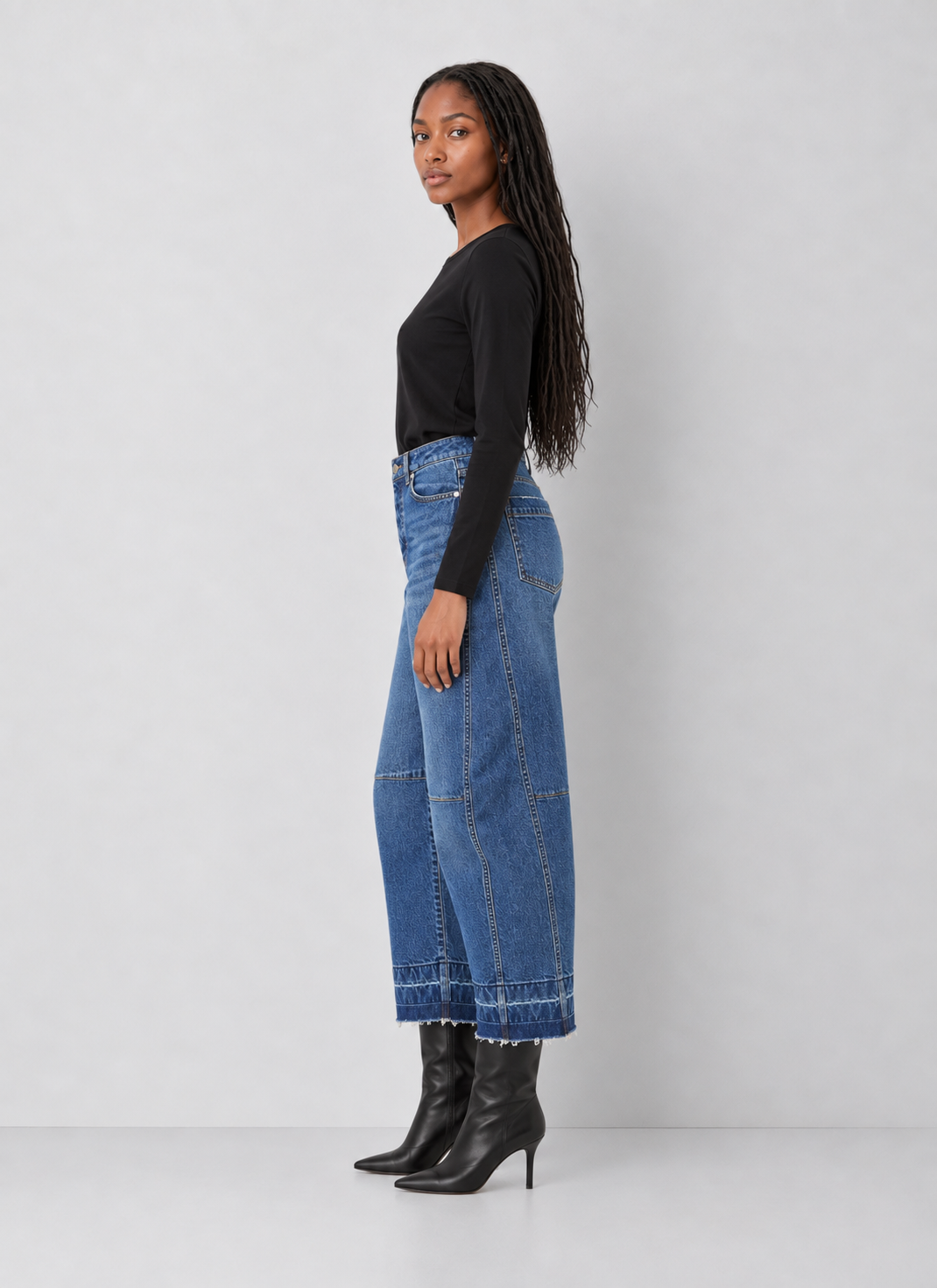 Habitual Harper High Waist Crop Barrel Leg Jeans