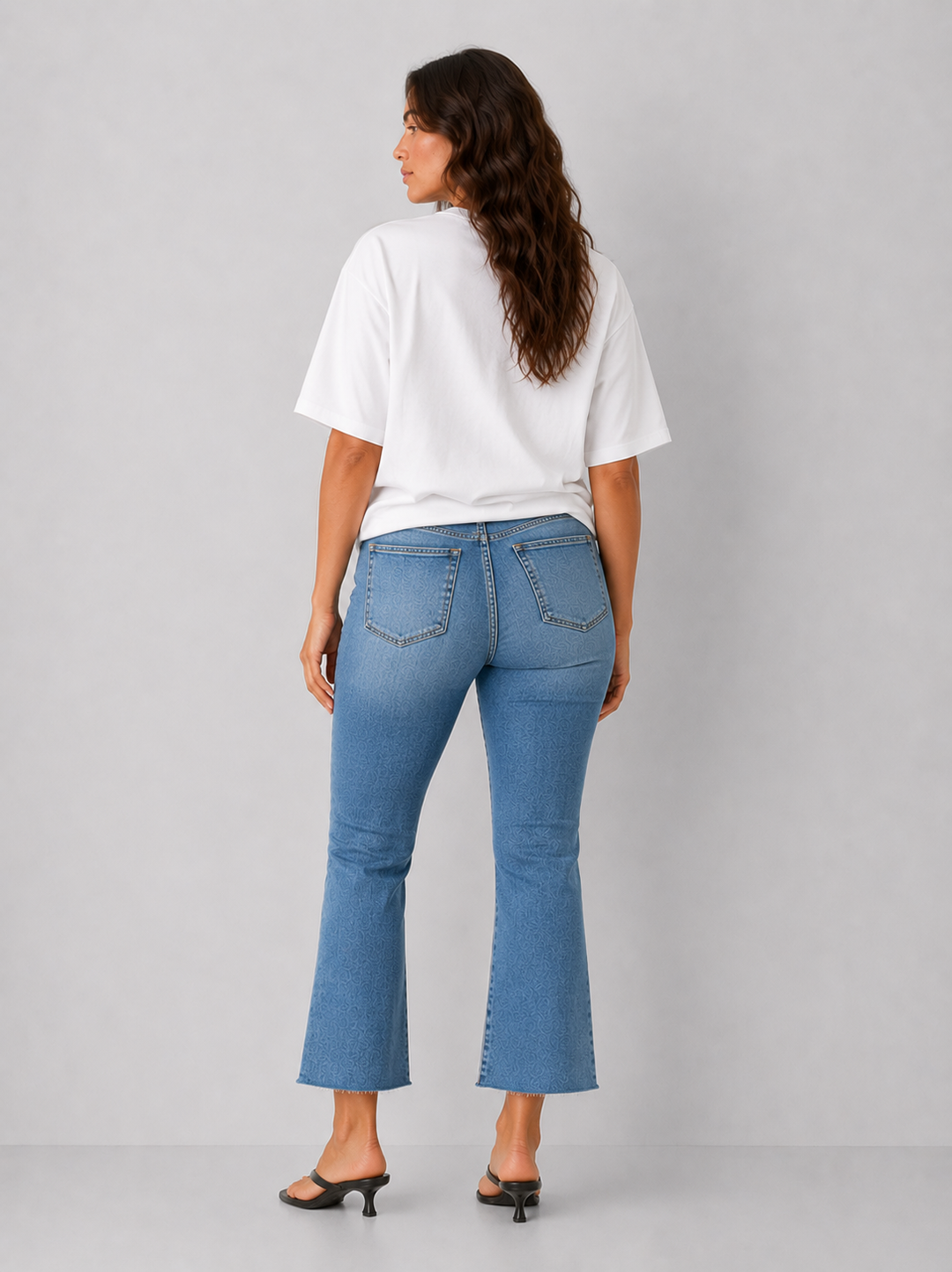 Lexie Petite Crop Flare Super Stretch Jeans