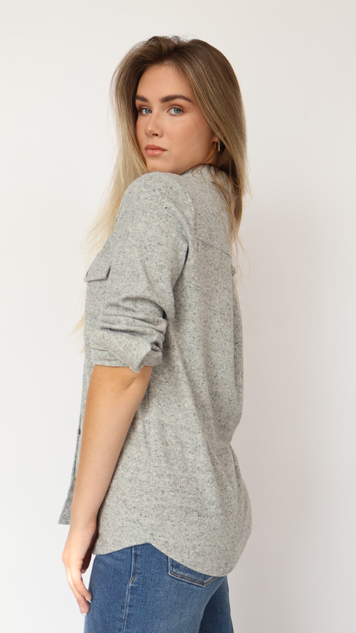 Thread & Supply Cassian Knit Button Down Shirt
