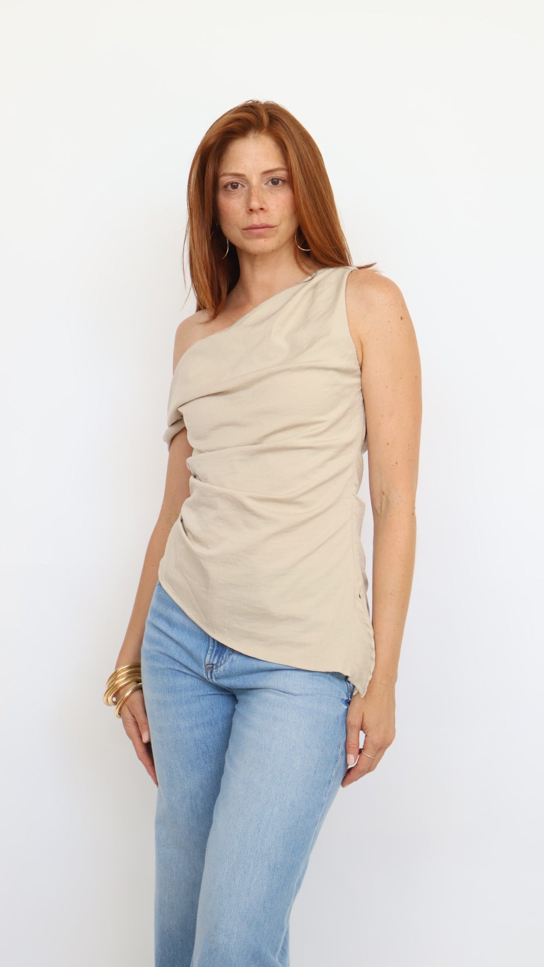 Asymmetrical Shoulder Top