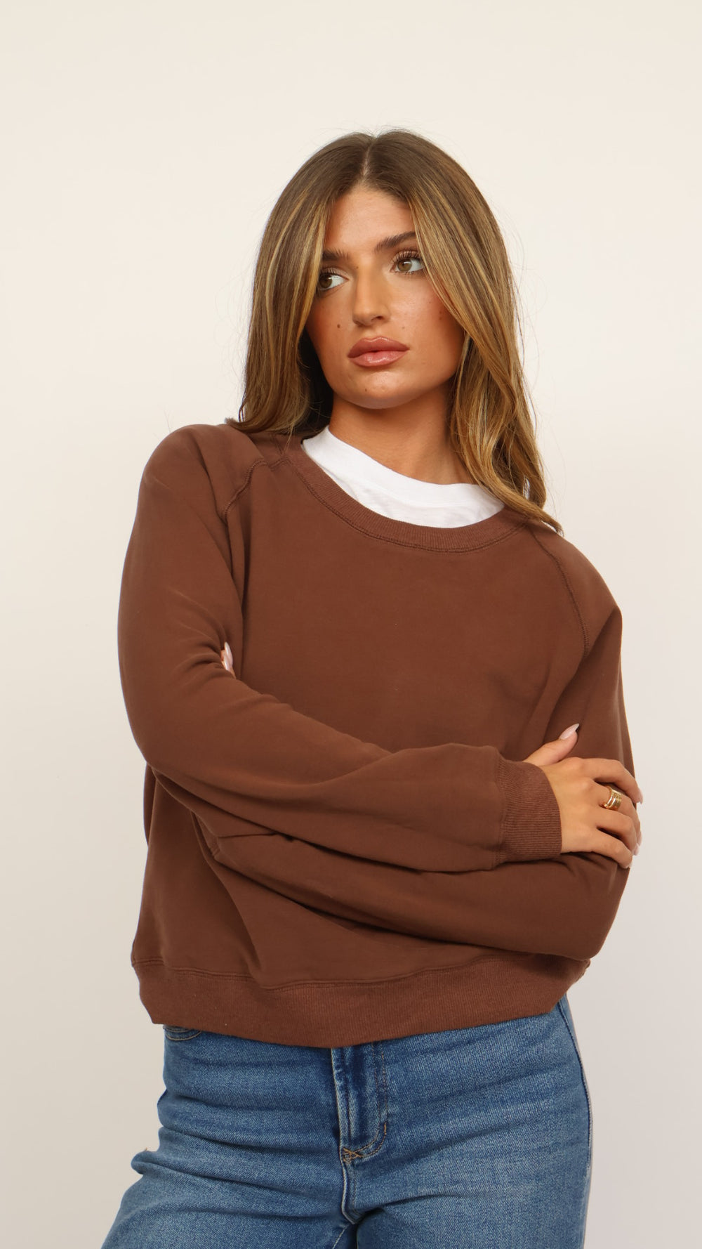 The Perfect Cotton Crew Neck Sweatshirt