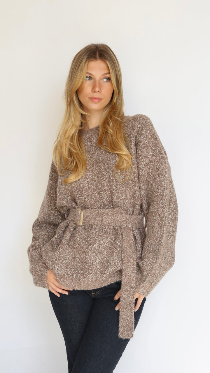 Carolina Belted Tunic Sweater