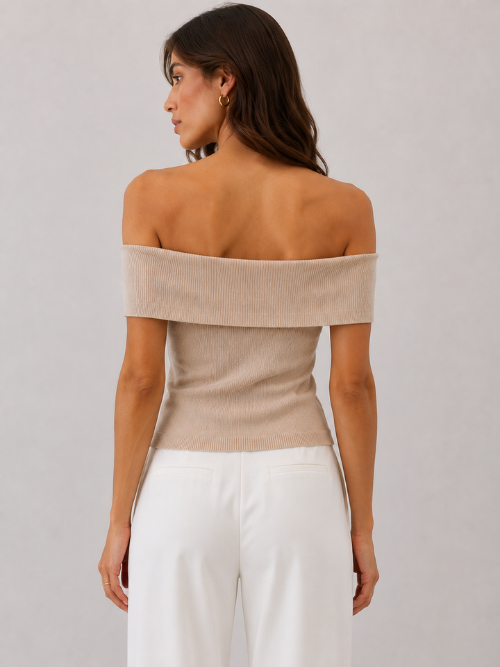 Off The Shoulder Sweater Knit Top