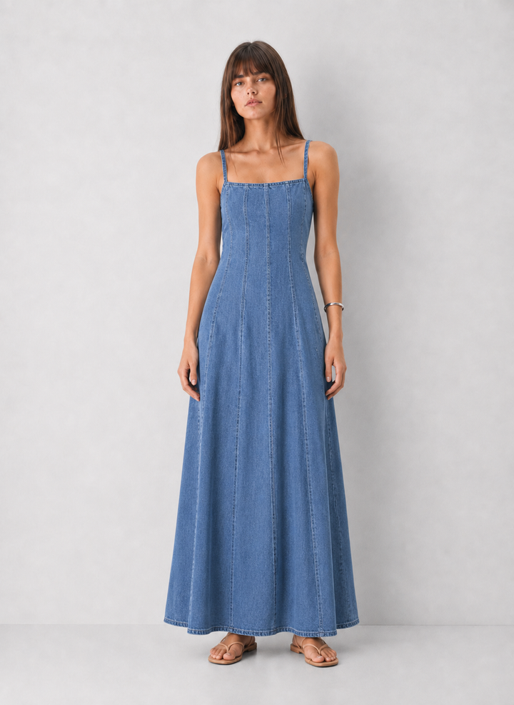 Z Supply Leonora Indigo Midi Dress