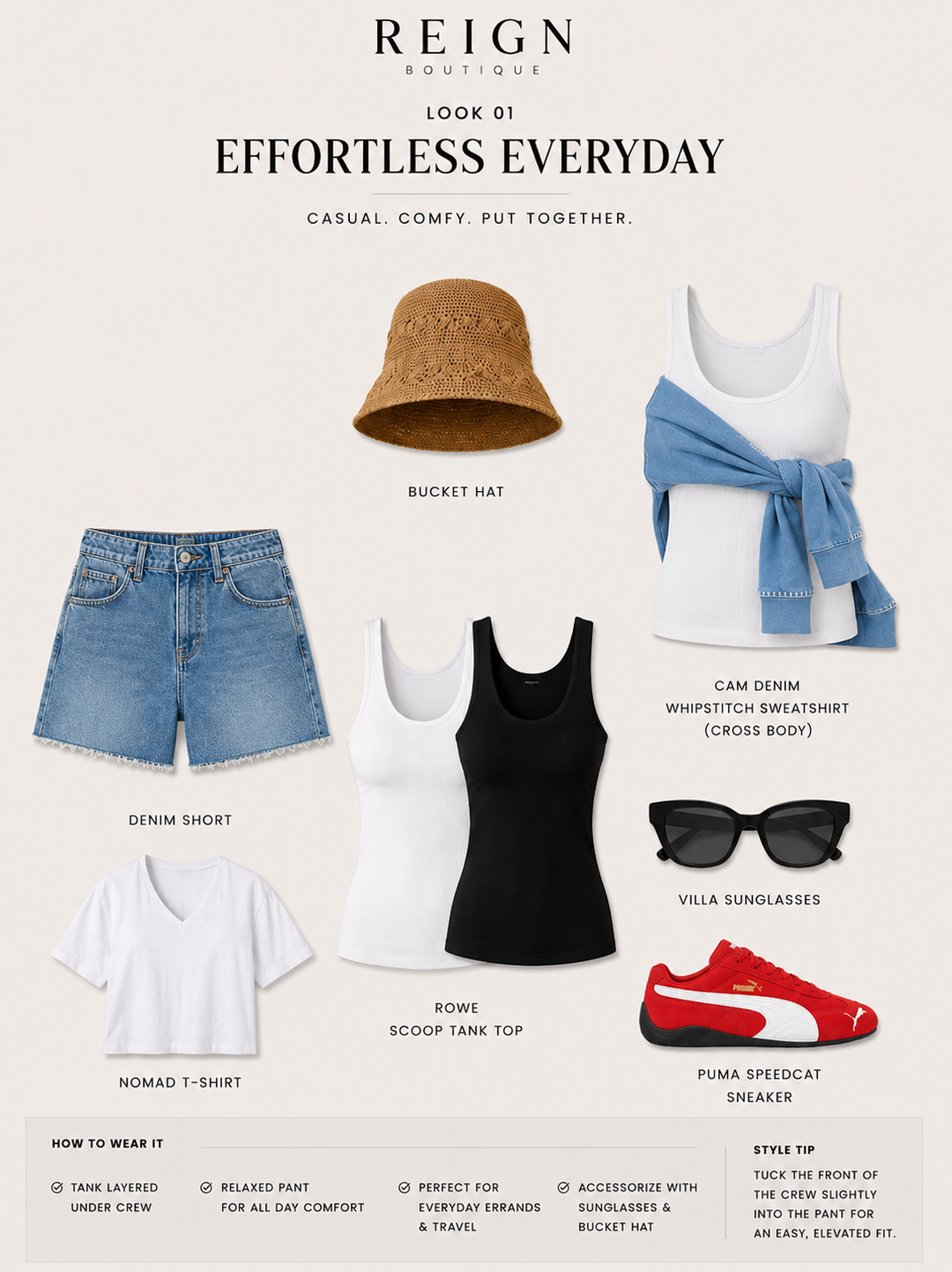 Click through the 15 style board outfit options