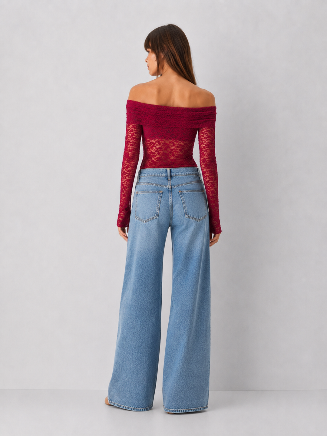 Off-shoulder Lace Top