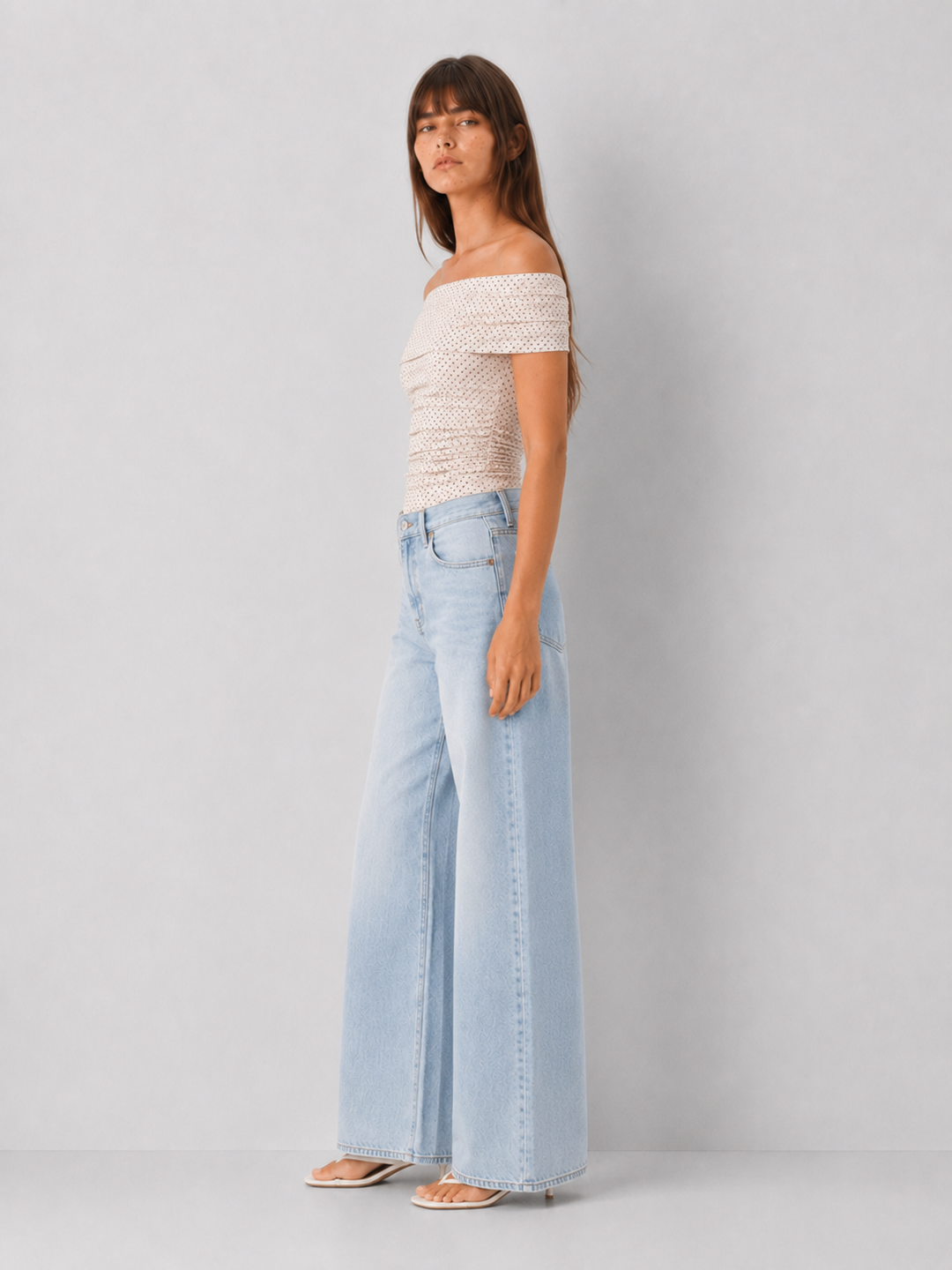 Polka Dot Mesh Top - FINAL SALE